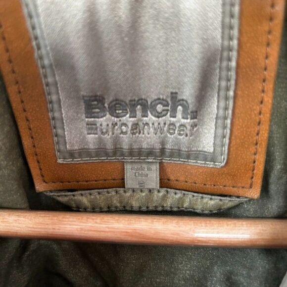 Women's Bench Small‎ Green Washed Cotton Full Zip Jacket - Picture 3 of 7